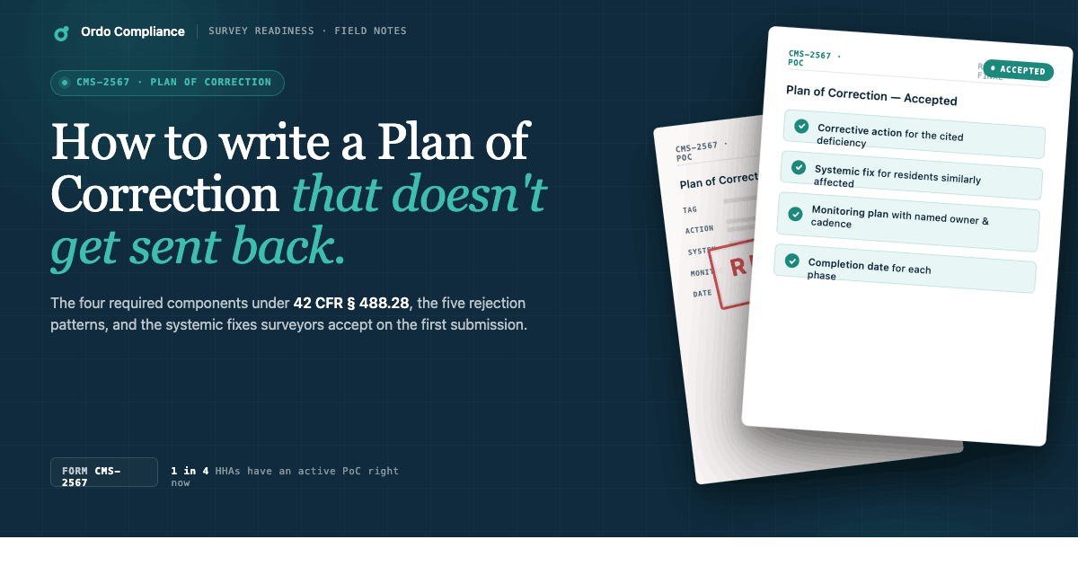 How to Write a Plan of Correction That CMS Actually Accepts
